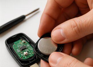 Hvordan skifter man selv batteri i bilnøgle