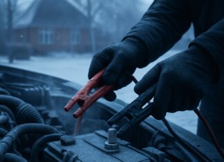 Hvordan starter du en motor i koldt vejr?