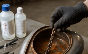 Sådan renser du rust ud af en motorcykel brændstoftank